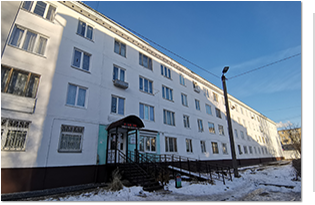 В г. Волгореченск на одном из домов выполнен капитальный ремонт фасада