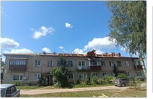 В доме 11 на улице Гагарина в Островском идет капитальный ремонт крыши